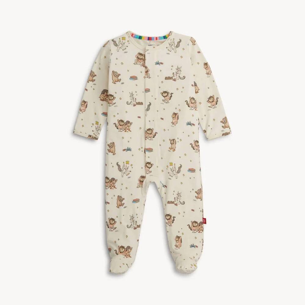 NEW MAGNETIC ME kids where the wild things are rightfit™ footie in beige